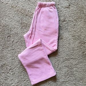 Elwood Pink Sweatpants – 100% Cotton French Terry | Size S